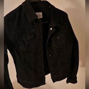 black jean jacket